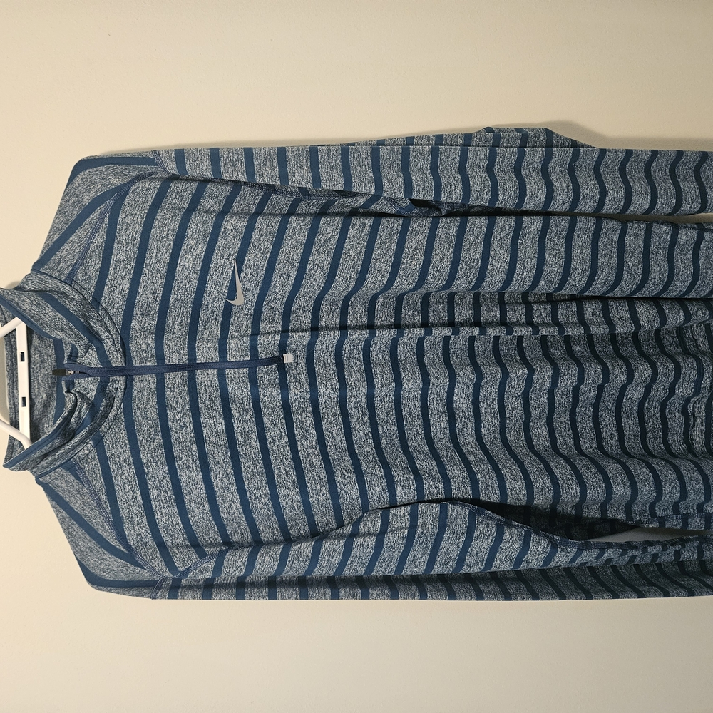 Nike Heathered Blue Striped Pullover